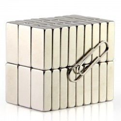 N35 Neodymium magnet - strong block magnet - cuboid 20 * 5 * 3mm 10 piecesN35