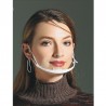 Transparent mouth mask - anti-fog / anti-saliva - plastic mouth shield - lip readingMouth masks