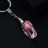 Rose flower in crystal heart - LED - keychainKeyrings