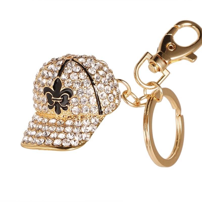 Crystal baseball hat - keychainKeyrings