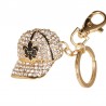 Crystal baseball hat - keychainKeyrings