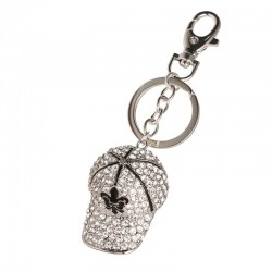 Crystal baseball hat - keychainKeyrings