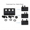 6 Gang 12V switch panel - 5V Dual USB - digital voltmeterSwitches