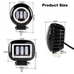 6D lens - 5 inch - 30W 12V - LED light bar - reflector for 4x4 ATV SUV trucks - spot / fog light - halo - driving lightsLED l...