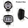6D lens - 5 inch - 30W 12V - LED light bar - reflector for 4x4 ATV SUV trucks - spot / fog light - halo - driving lightsLED l...
