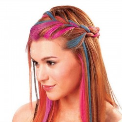 Coloured chalk powder - temporary hair dyeHair dye