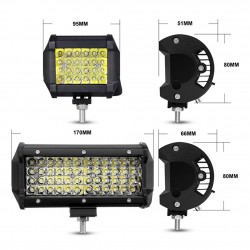 12V / 24V - 72W / 144W - LED light-bar - spotlight for trucks / off-road boats / cars / tractors 4x4 SUV ATVLED light bar