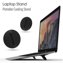 Macbook / laptop stand brackets - adjustable - black - universal cooling standStands