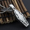 Vintage coffin with skeleton - stainless steel necklaceNecklaces