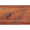 Vintage silver spider & skull pendant - stainless steel necklaceNecklaces