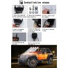20W - 12V - 6000K - DRL - LED light bar with HELO - reflector - for motorcycle - SUV - truck - ATV - tractorLED light bar