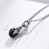 Dragon's paw with crystal - vintage stainless steel necklaceNecklaces