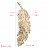 Vintage leaf - gold & silver hairpin - hair clipHair clips