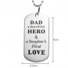 DAD'S HERO - stainless steel necklace - Father's DayNecklaces