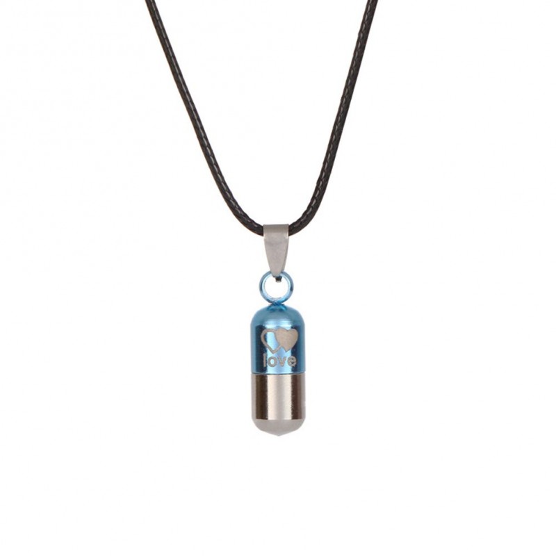 LOVE - capsule shape pendant - necklaceNecklaces