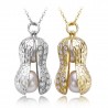 Crystal peanut with pearls - necklaceNecklaces