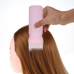 Empty bottle with brush for hair dye - container 120mlHair dye