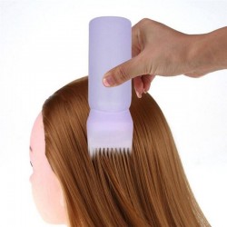 Empty bottle with brush for hair dye - container 120mlHair dye