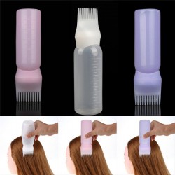 Empty bottle with brush for hair dye - container 120mlHair dye