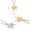 Necklace with hemp leaf pendantNecklaces