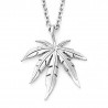 Necklace with hemp leaf pendantNecklaces