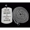 DAD'S HERO - stainless steel necklace - Father's DayNecklaces