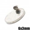 N35 neodymium magnet - strong disc - 6 mm * 3 mmN35