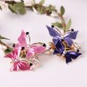 Double butterflies - crystal elegant broochBrooches