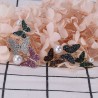 Triple butterflies & pearl - luxury crystal broochBrooches