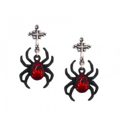 Matte Black Spider Stud EarringsEarrings