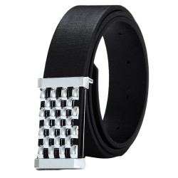 Metal Square Belt - LeatherBelts