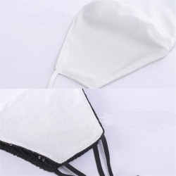 Fashionable cotton face/mouth mask with sequins - anti-pollution - breathable - protectionMouth masks