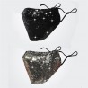 Fashionable cotton face/mouth mask with sequins - anti-pollution - breathable - protectionMouth masks