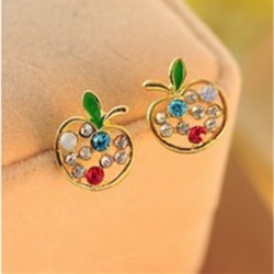 Apple Crystal EarringsEarrings