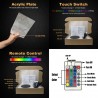 3D owl - LED night lamp - USB - touch control / remote controlLights & lighting