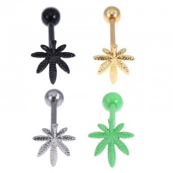 Tongue Piercing - Weed DesignPiercings