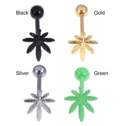 Tongue Piercing - Weed DesignPiercings