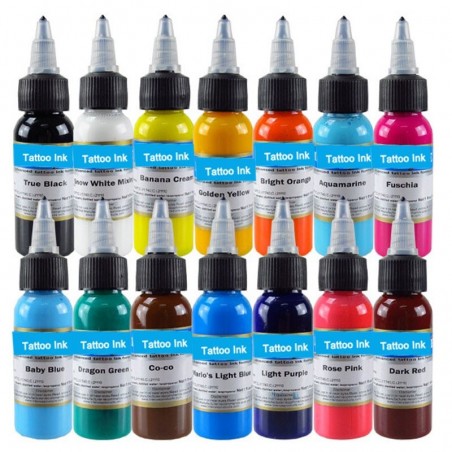 30ml Natural plant tattoo inks - 14 colorsTattoo