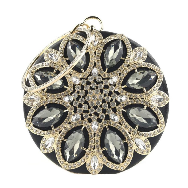 Luxury diamond - small purse - crystal flowerBags