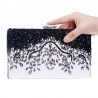 Crystal rhinestone purse - rectangle - black - ladiesBags