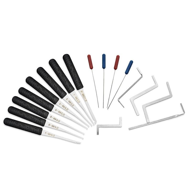 12 Pieces - Lock Pick Set - Locksmith supplies - broken key Auto extractor - stainless steel hooksLocksmith