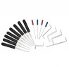 12 Pieces - Lock Pick Set - Locksmith supplies - broken key Auto extractor - stainless steel hooksLocksmith