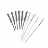 12 Pieces - Lock Pick Set - Locksmith supplies - broken key Auto extractor - stainless steel hooksLocksmith