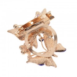 Double butterflies - crystal elegant broochBrooches