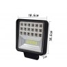 LED bar - spot light lamp for off-road cars - tractors - SUV - trucks - 72W - 126W / 12V - 24VLED light bar