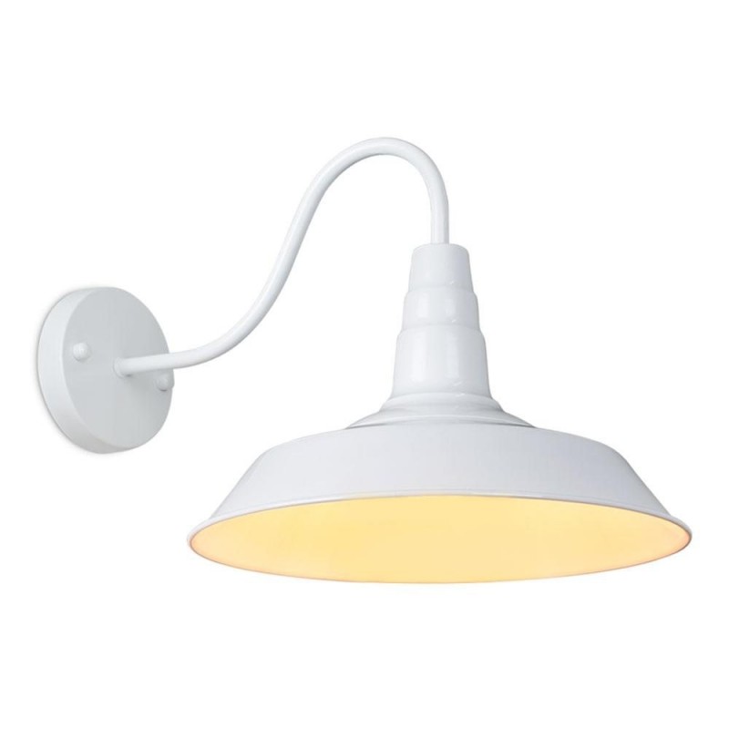 Vintage wall lamp - metal - E27 - black - whiteWall lights
