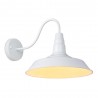 Vintage wall lamp - metal - E27 - black - whiteWall lights