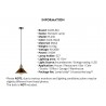 Vintage wall light - long hanging lamp - gold - blackWall lights