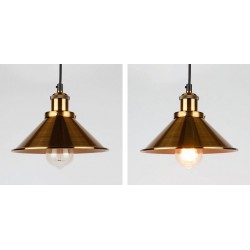 Vintage wall light - long hanging lamp - gold - blackWall lights