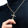 Cross christian necklaces - gold - silver - blackNecklaces